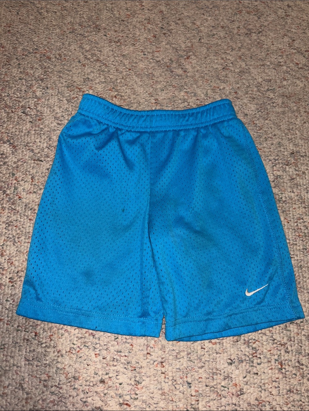 Nike Boys Bright Blue Mesh Athletic Shorts